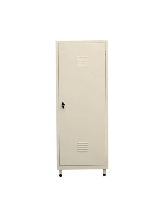 Einzeltür Metallischer Galvanisierter Außenschrank mit Verriegelungsfunktion 190x50x40cm