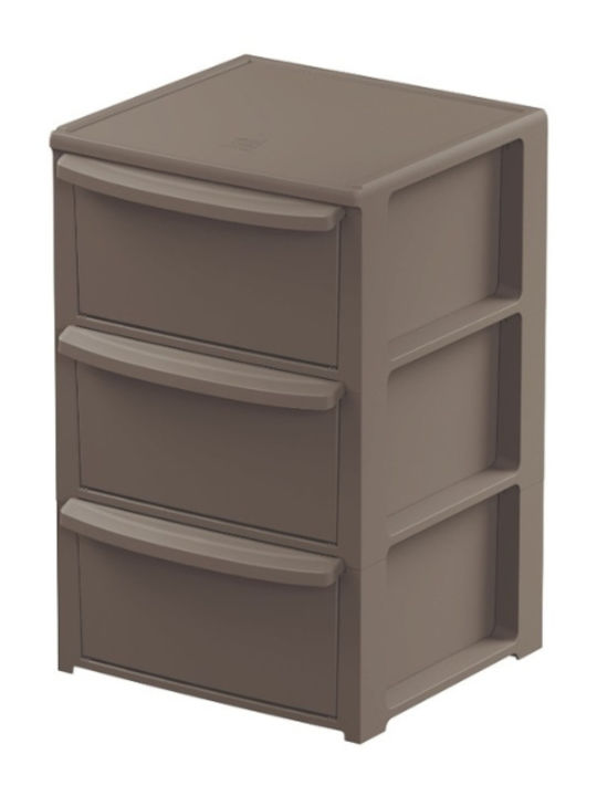 ArtPlast Snappy Troller Bucătărie Plastic 3 Locuri Gri 39x38.5x60cm