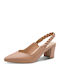 Pumps mit Riemchen & mittelhoher Absatz Braun