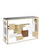 Metal Console Table Gold, Black L120xW34xH85cm