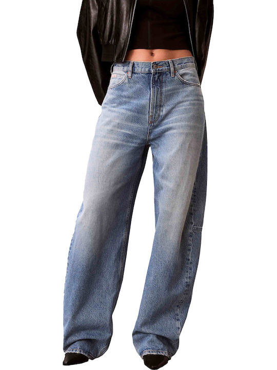 High Waist Women's Jean Trousers Medium Aged Denim