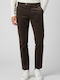 Trousers in Regular Fit Brown