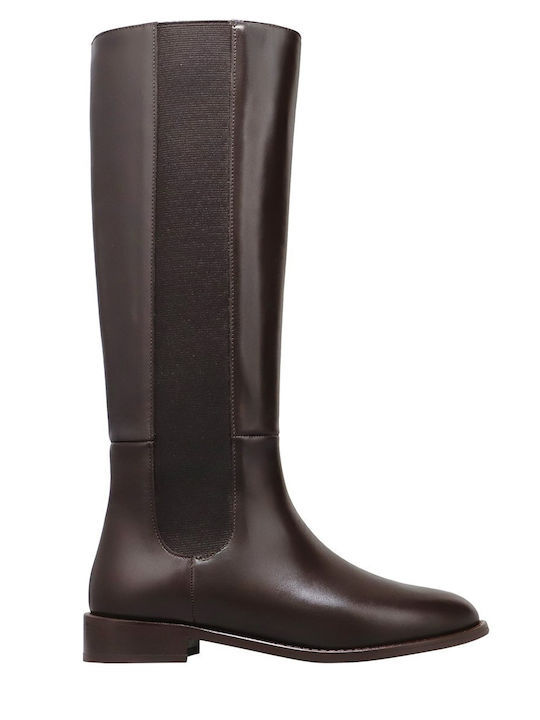 Kalogirou Leather Women's Boots Brown