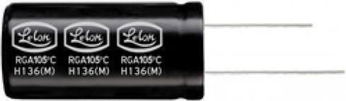 Condensator Electrolitic Vertical 47μF 450V 105°C 16x35.5 Rga Lelon