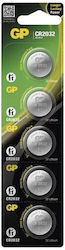GP Batteries Cell Μπαταρίες Λιθίου CR2032 3V 5τμχ