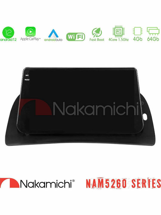 Nakamichi Car Audio System for Renault Kangoo 2013-2018 (Bluetooth/USB/AUX/WiFi/GPS/Apple-Carplay/Android-Auto) with Touch Screen 9"