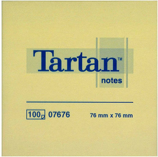 Χαρτακια Tartan 7676 Κιτρινα 76x76 100φ 12τεμ