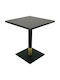 Masă Pătrată Bar Din Lemn Cu Ramă Metalică 70x70x74cm