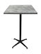 Copperfield Masă Pătrată Bar Din Lemn Cu Ramă Metalică Neagră 80x80x107cm