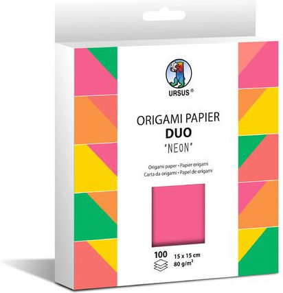 Χαρτι Ursus 15x15/80gr Origami Neon Duo 100φ