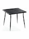 Carmen Pătrat Masă Anthracite/black 80x80x75buc