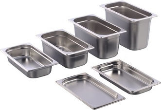 Tavă Din Oțel Inoxidabil Raki Gastronorm Gf Gn 1/3 200mm Mn012320
