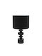Zen Collection Metal Lampă de masă cu Abajur Negru