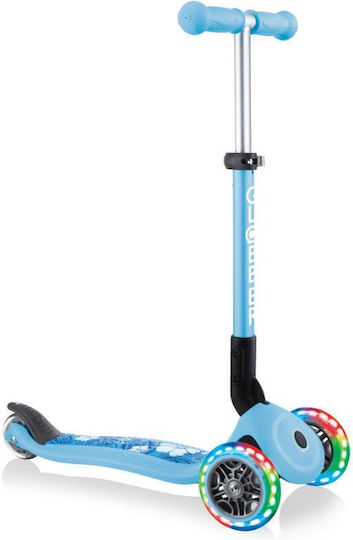 Globber Kids Scooter Foldable Junior 3-Wheel for 6+ Years Blue