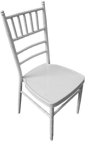 Catering-Stuhl Metallisch Weiß 39x41x92εκ.