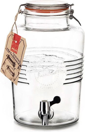 Raki Distribuitor de băuturi De sticlă cu robinet 6lt