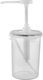 Round Polypropylene Dispenser Pump Mayonnaise 1.5lt 12xh30cm