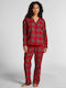 Hunkemöller Winter Damen Pyjama-Oberteil Flannel