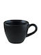 Bonna Notte Tasse Kaffee aus Porzellan Schwarz 80ml