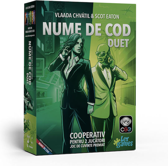 Joc de Societate Codenames Duet pentru 2 Jucători 10+ Ani Lex Games