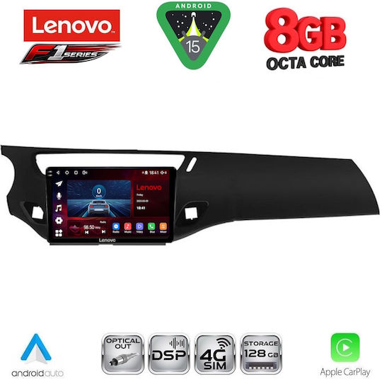 Lenovo Ηχοσύστημα Αυτοκινήτου για Citroen C3 / DS3 2009-2016 (Bluetooth/USB/WiFi/GPS/Apple-Carplay/Android-Auto) με Οθόνη Αφής 9"