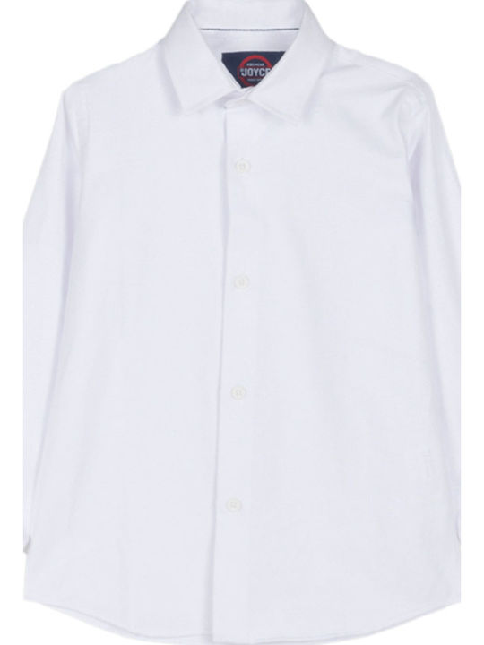Joyce Kids Shirt Long Sleeve White