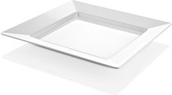 Platou Pătrat Pentru Bufet Din Melamină 35x35cm Alb