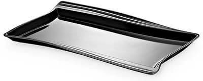 Raki Riva Melamine Serving Platter 53x32.5x3.5cm Rectangular Black