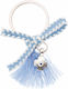 Bellissimo Christening Charm Keychain Light Blu...