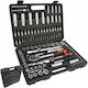 Set de chei tubulare și clichet 1\2" & 1\4" 108buc