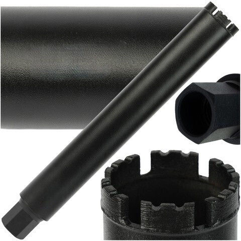Burghie diamantată Găuritoare Tăiere uscată cu diametru între 12mm și 450mm pentru Beton și Gresie 1624gr