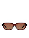 Meller Adisa Men's Sunglasses with Red Plastic Frame and Red Polarized Lens AD-MAROONGBROWN