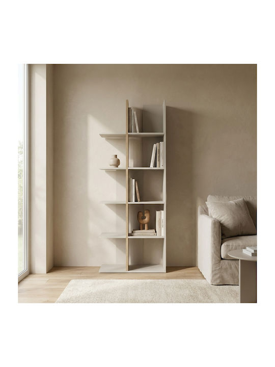 Bücherregal Boden Gray 68x40x182cm