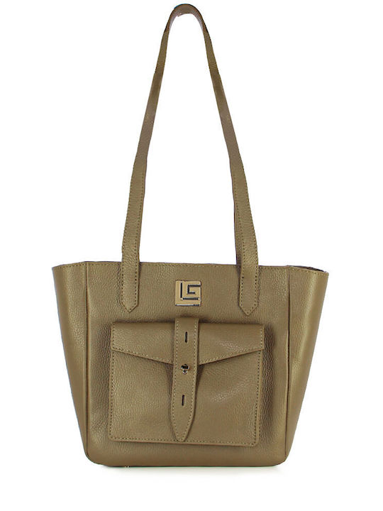 Guy Laroche Leather Women's Bag Crossbody Taupe