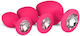 APH Anal Plugs Set Pink 3pcs