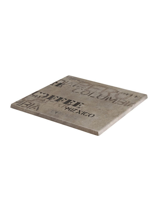 Raki Pătrată Suprafața mesei Werzalit în culoarea Maro 70x70cm MN0166168 1buc