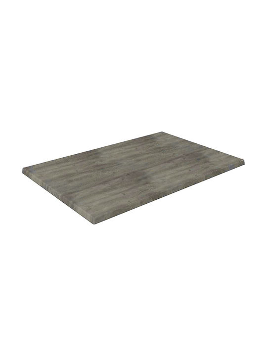 Raki Rectangular Table Surface Werzalit Old Pine 70x120cm MN0166124 1pcs