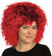 Permanent Hair Gelockte Rote Karneval Perücke