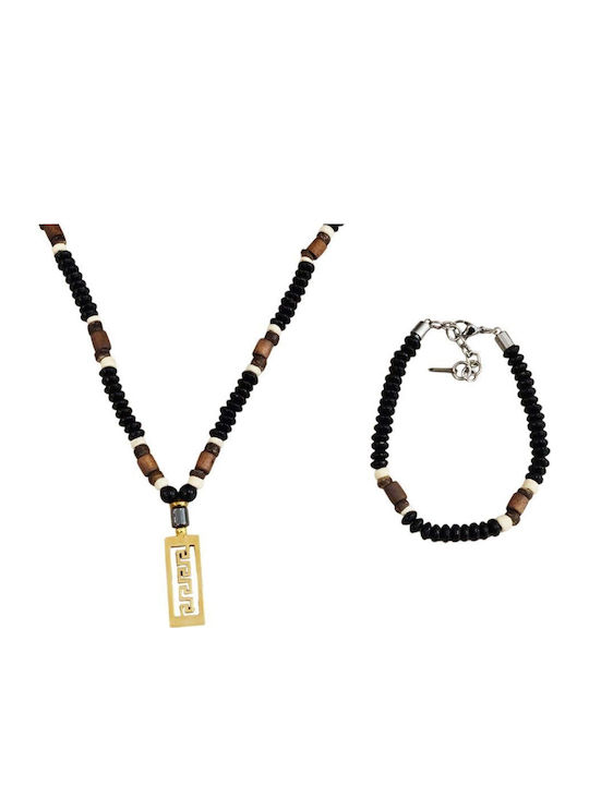 Set mit Halskette & Armband aus Gold
