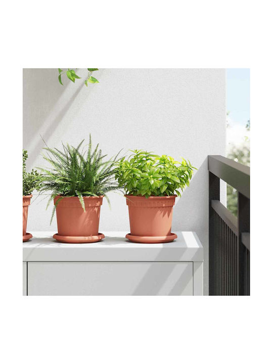 vidaXL Set 24 Töpfe Kunststoff Light Terracotta