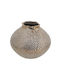 Artekko Vază Decorativă Ceramică Lidded Auriu 21x18x21cm 1buc