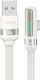 Usams USB 2.0 Cable USB-C Male - USB-A / USB-C 66W PD White 1.2m SJ651USB02