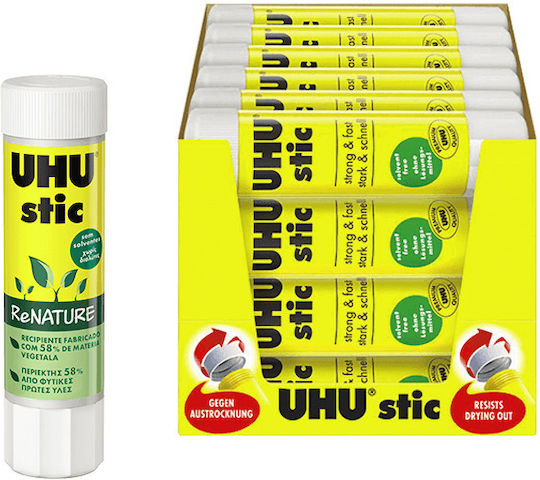 UHU Stick Glue Stic Renature For Crafts 8.2gr 24pcs No Solvents