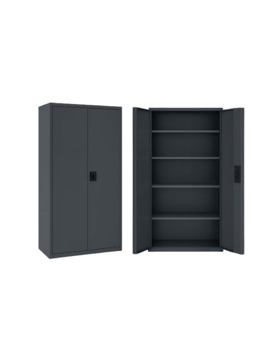 Doppelflügeliger Metallischer Gaalvanisierte Außenschrank mit Verriegelungsfunktion 90x45x180cm