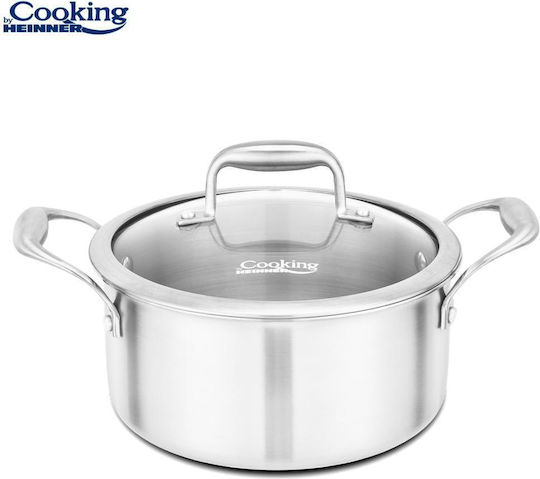 Heinner Atomic3 Βαθιά Ανοξείδωτη Κατσαρόλα 5lt / 24cm