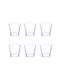 Villa D'Este Set of Glasses Liqueur/Ouzo / Water made of Glass 90ml 6pcs