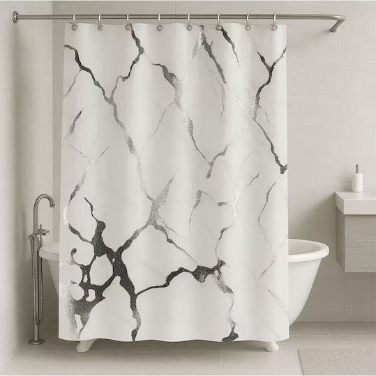 Mc Decor Duschvorhang 180x180cm White (Verschiedene Designs)