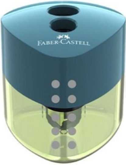 Faber-Castell Двоен Острилка Светлосин Цилиндър (Различни Цветове) 1 Брой