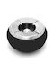 Raki 10cm Black Sphere Stainless Steel Windproof Ashtray