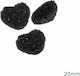Χάντρες Shamballa Καρδιά Μαύρες 20mm 2τμχ